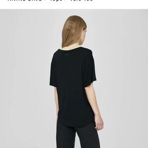 Anine Bing Black v neck T shirt size small